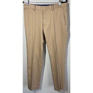 Banana Republic Mens Modern Slim Fit Chino Dress Pant 30x30 Tan Non-Iron Pockets